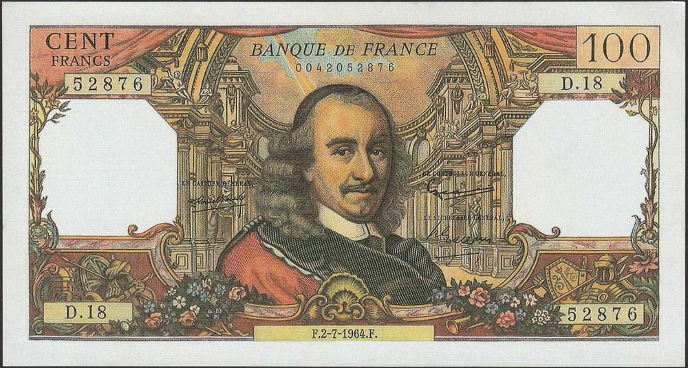 Francja 100 franków 1964 r.