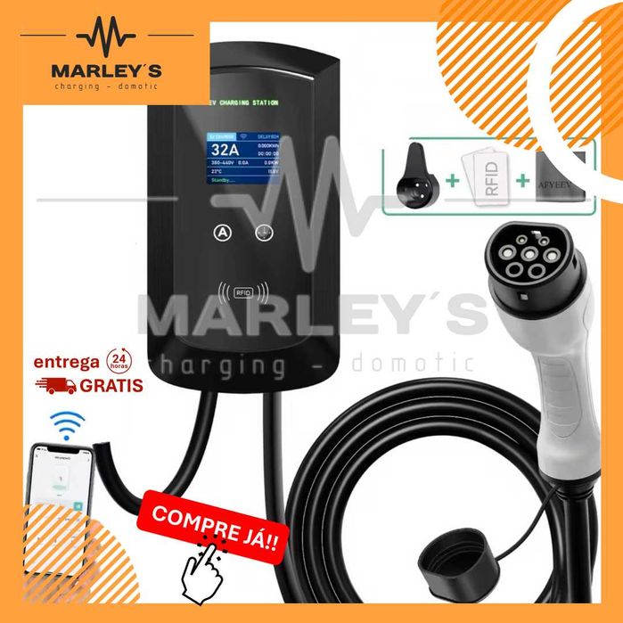 7.6 kW Wallbox Charger – 32 A – with APP and Cards – for Electric and Hybrid Vehicles64729953050881120