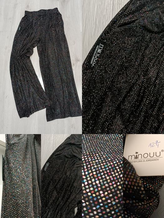 Spodnie + body szwedy Minouu holo cekin uni na M L xl