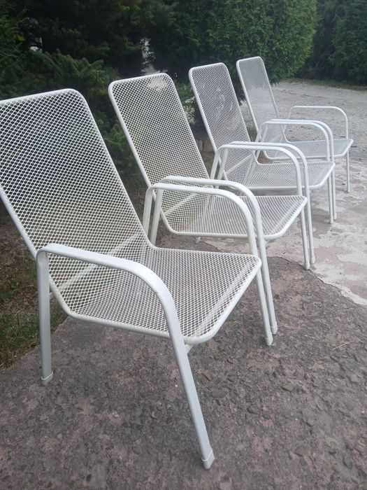 Krzesła ogrodowe metalowe