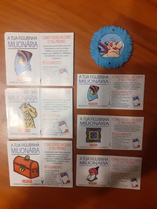 Cromos e tazos brindes