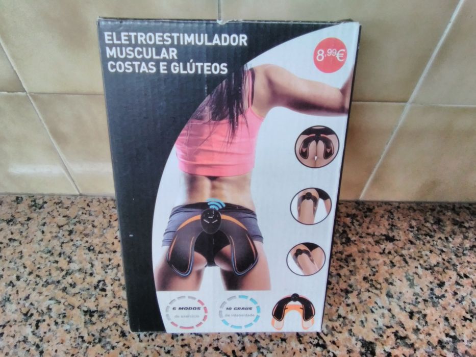 eletroestimulador muscular costas e glúteos, casa quarto apartamento.