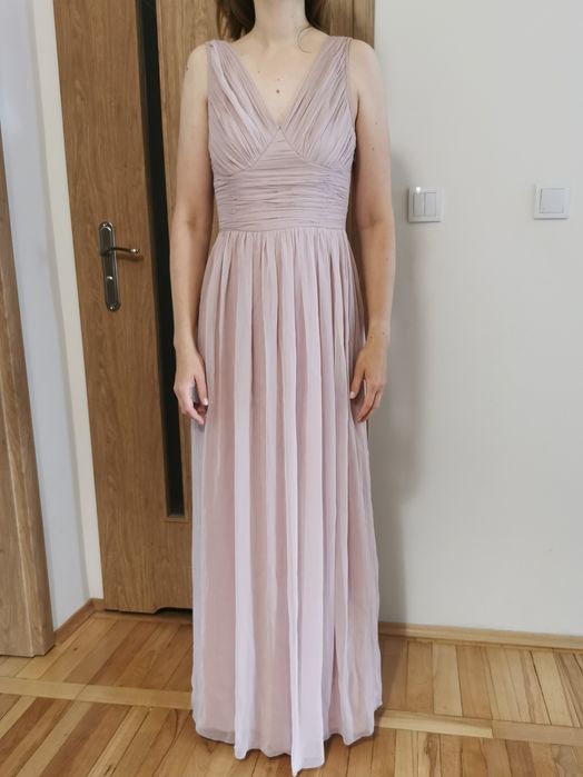 Sukienka wieczorowa Next Lipsy r. 36 maxi, pink