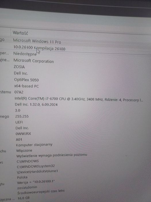 Komputer gamingowy Dell OptiPlex 5050 i7-6700 GTX 1650 4GB 16GB RAM