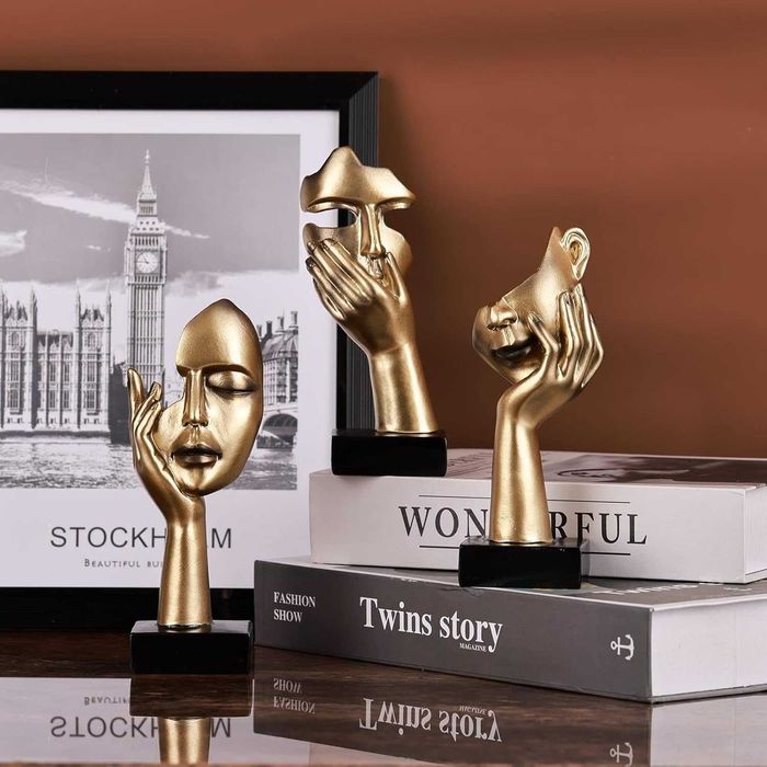 Nowa statuetka myśliciela / rzeźba / dekoracja / statua / 3 szt !9107!