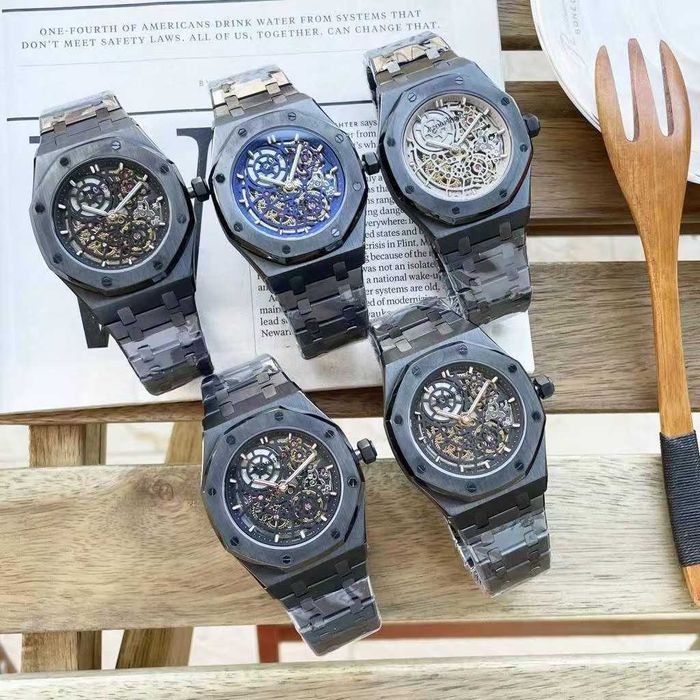 Годинник автоматичний Audemars Piguet Royal Oak Openworked skeleton blaken