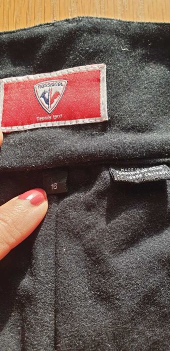 spodnie narciarskie damskie/dziewczęce ROSSIGNOL czarne 16 lat
