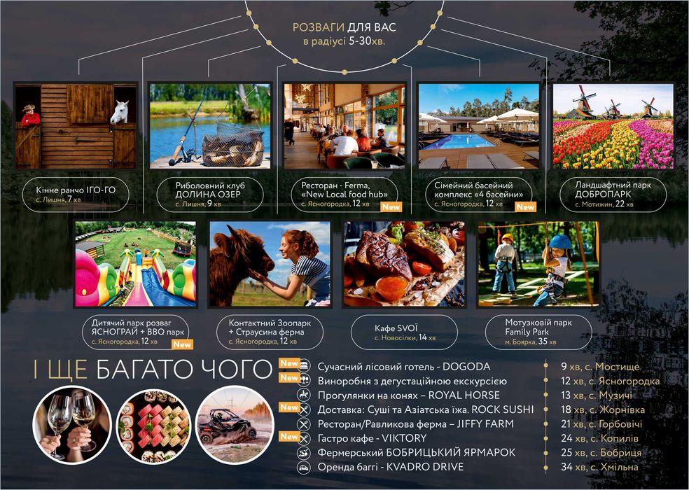 Ділянка 9,5 соток з видом на ліс в КМ Swisstown