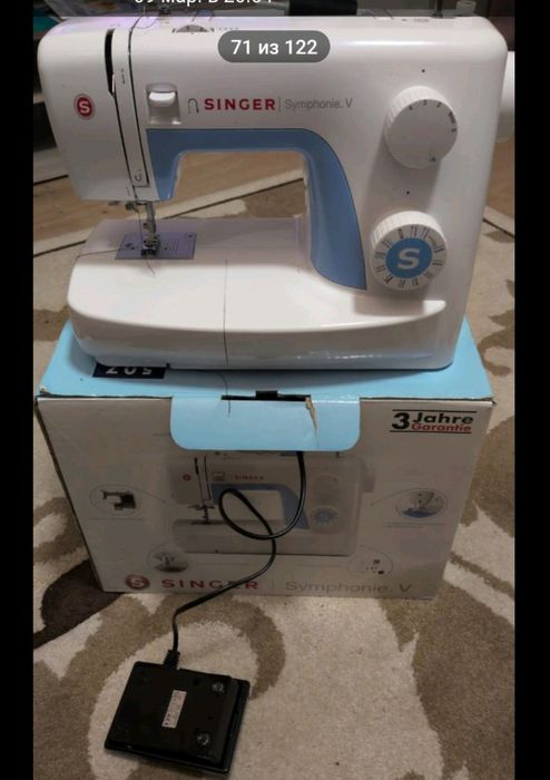 Швейная машина  практически новая