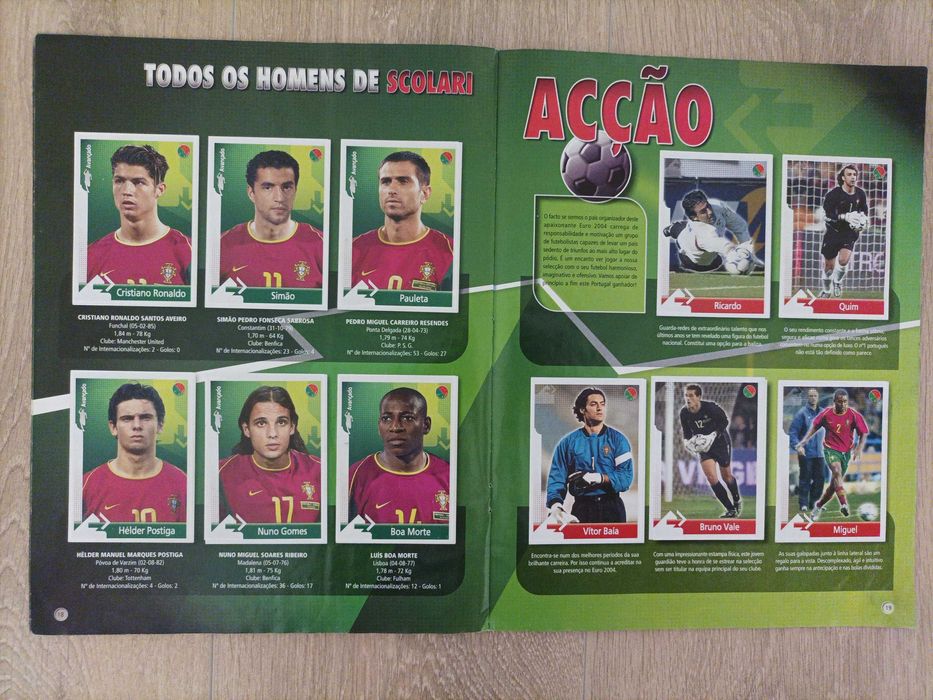 Caderneta completa Paixão Por Portugal Panini