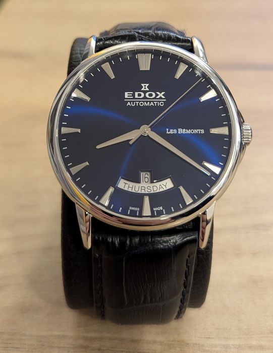 Zegarek EDOX WATCH Les Bemonts Automatic Day Date 83015 3 BUIN