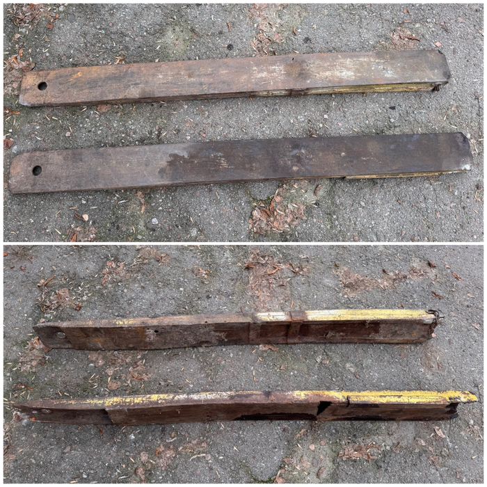 Удлинители вил на вилочный погрузчик 40814/40816 + такелажные цепи