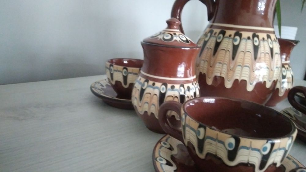 Ceramiczny komplet  z Rumunii