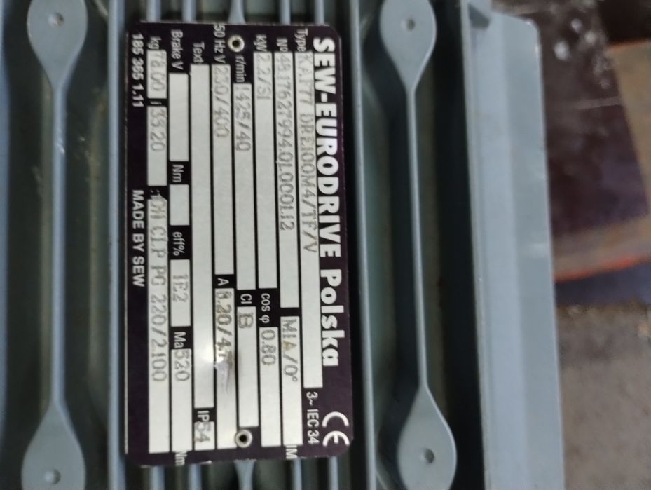 Sprzedam NOWY motoreduktor 2,2 kW