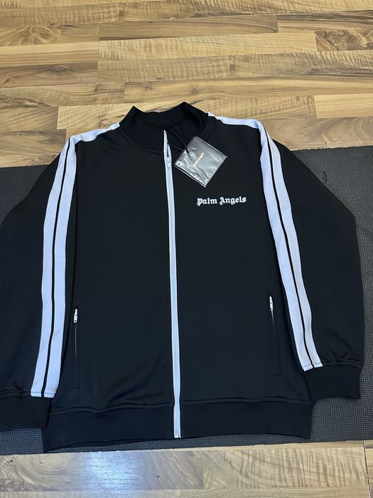 Zip hoodie Palm angels track jacket black white зіп худі зип худи зипка зіпка пальм палм ангелс анджелс анжелс анджелес анджеліс анжелес кофта