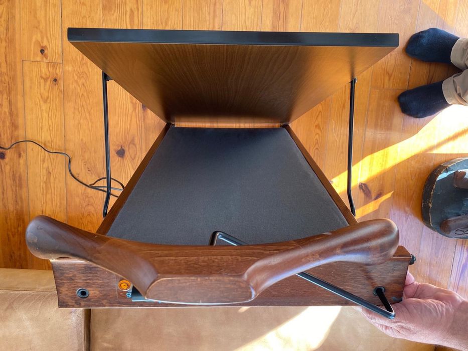 Prensa elétrica de madeira vertical para engomar calças