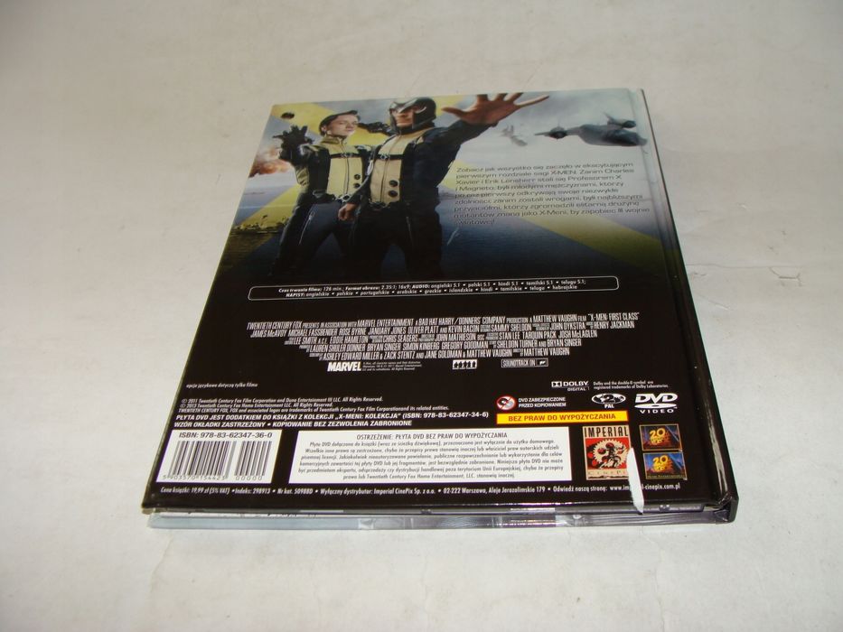 X-Men Pierwsza klasa booklet DVD *
