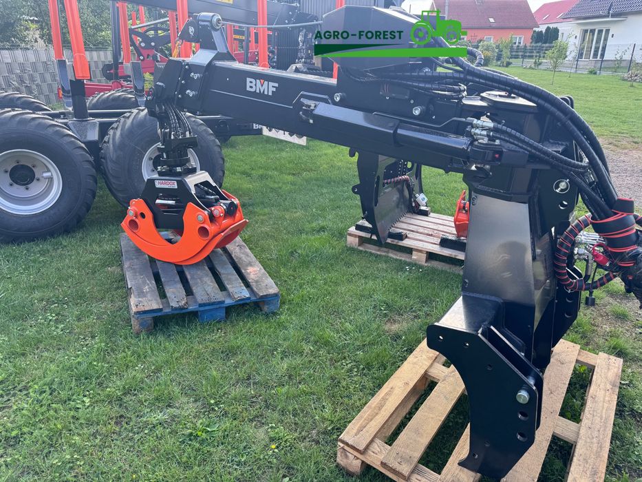 Chwytak do zrywki drewna BMF Przyczepa Leśna Zuraw Teleskop na TUZa