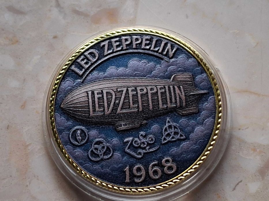 Pamiątkowa moneta zespołu Led Zeppelin, Warszawa Białołęka • OLX.pl