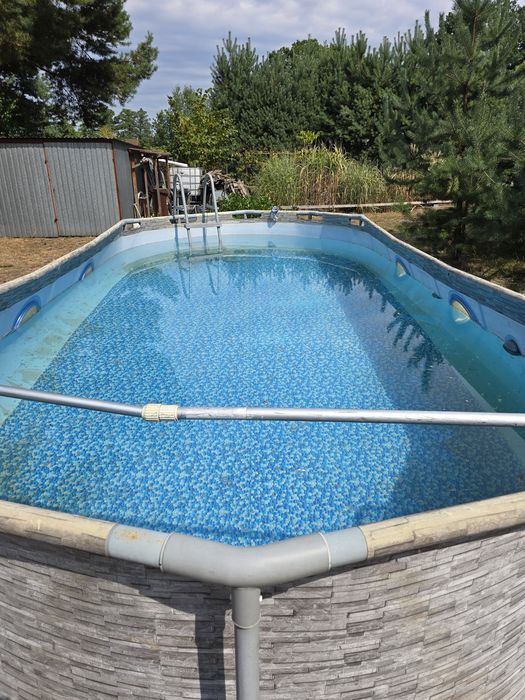 Basen stelażowy Power Steel Swim Vista z oknem 549x274x122 BESTWAY