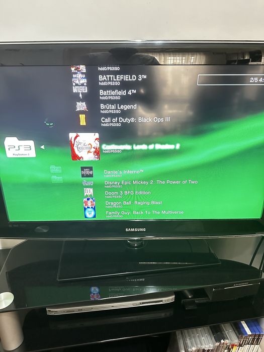 PS3 with custom firmware and multiple games64298077337474121