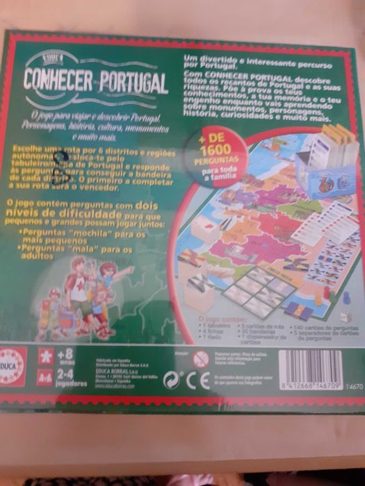 Jogo educativo- conhecer PORTUGAL