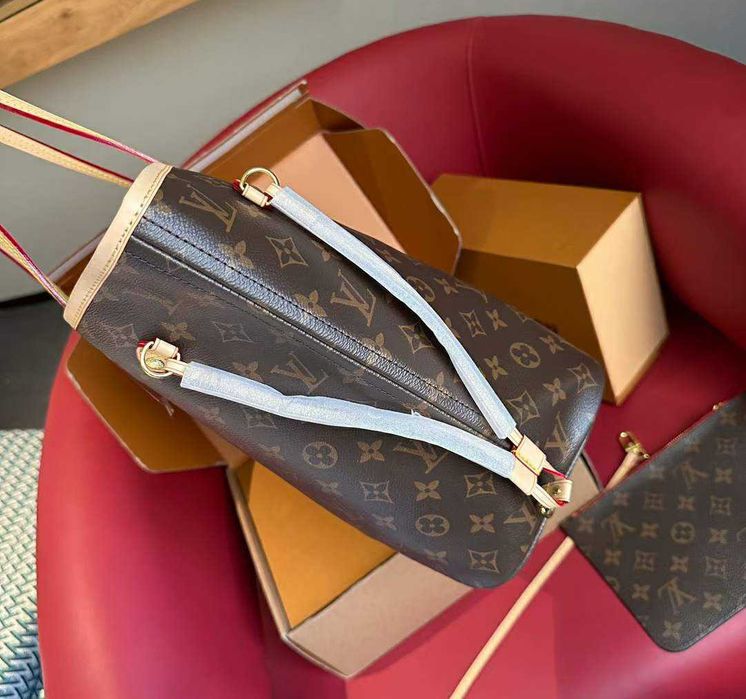Louis Vuitton Neverfull Torebka damska torba, skóra od reki 87.9