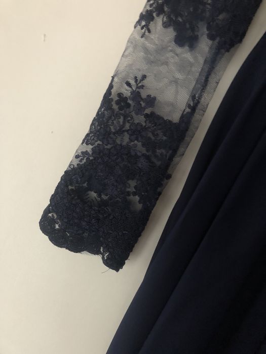 Suknia wieczorowa granatowa studniówka wesele 18stka