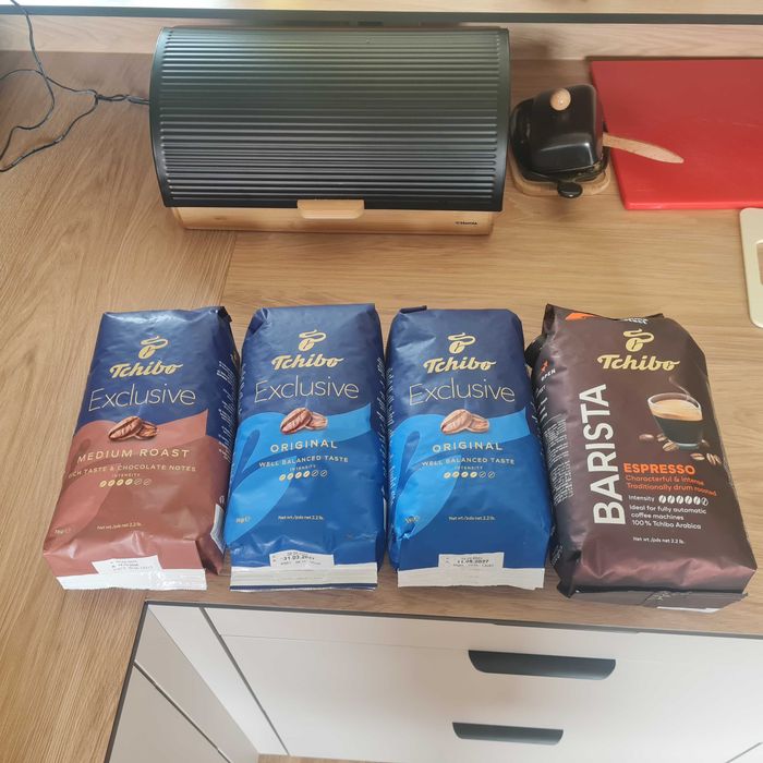 Kawa ziarnista tchibo lavazza jacobs dallmayr