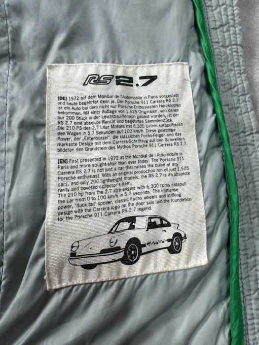 Porsche RS 2.7 Driver's Selection Zuffenhausen Jacket Insulated size XS kurtka ocieplana motoryzacja