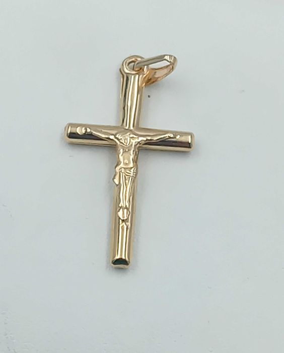 Złota zawieszka Wisiorek Krzyż Krzyżyk próba 585 NOWA/ Fajne Okazje