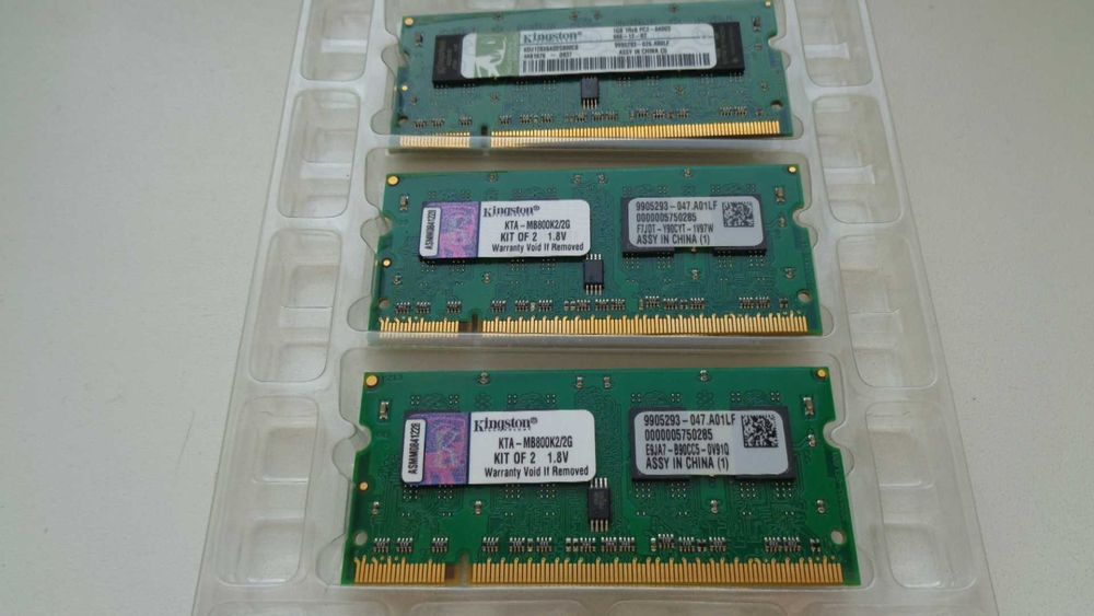 ОЗУ Оперативна пам'ять Kingston SO-DIMM DDR2-800 MHz 1 GB PC2-6400.