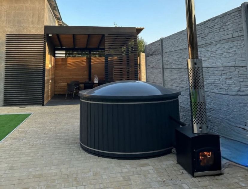 Чан на дровах. Виробник. Джакузі на вулицю.Лазня вдома. Уличне джакузі