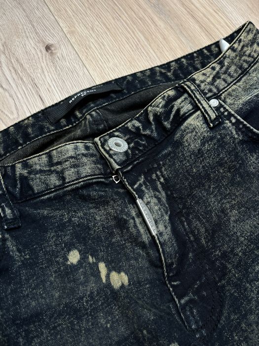 Represent Distressed Grey Bleach Skinny Nowe Męskie XL Dzinsy Jeans Opium Streetwear Designer