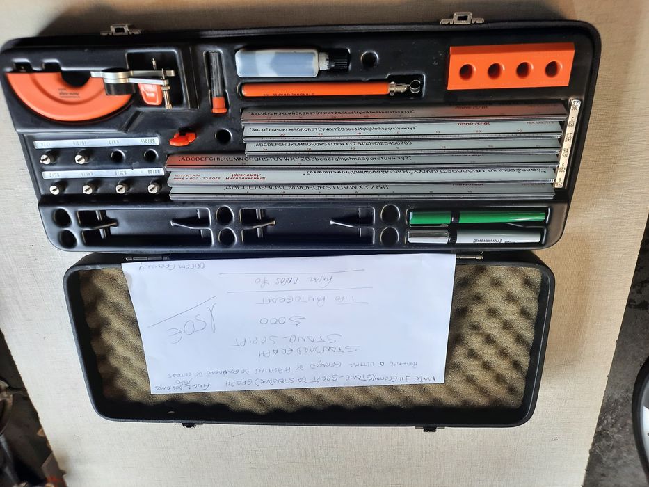 Estojo de desenho técnico de made in Germany