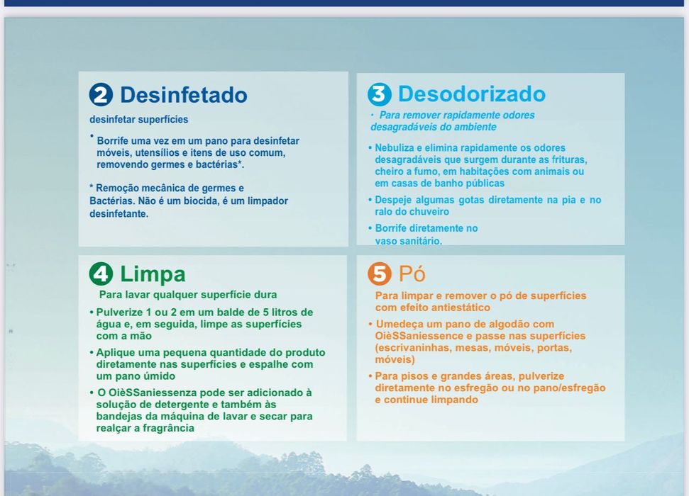 Produto Desinfetante e Limpeza Multi Perfumado LANÇAMENTO EM PORTUGAL