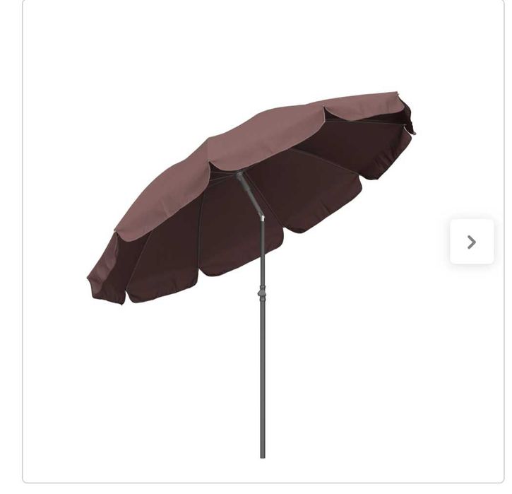 Chapéu de sol castanho para exterior