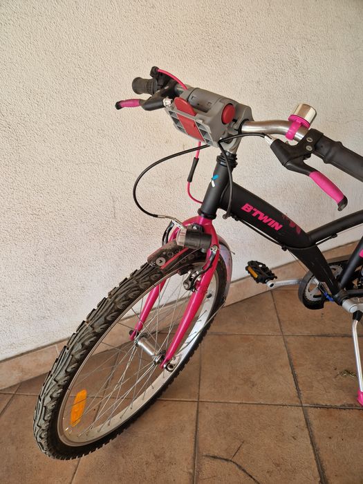 Bicicleta criança 9-12 anos (rosa e preta)