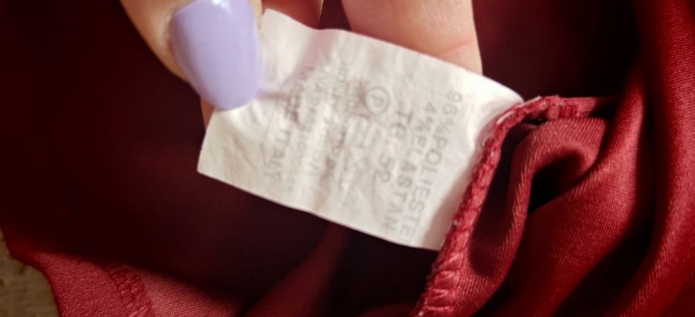 r.52 Bolerko damskie eleganckie w kolorze Burgundu