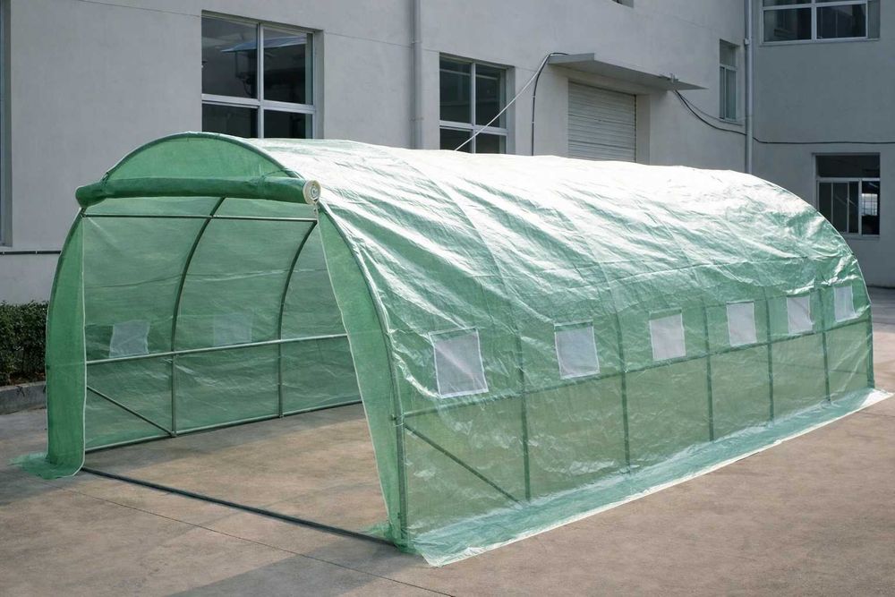Теплиця парник для розсади 18 м² тент тунель теплица для огорода сада