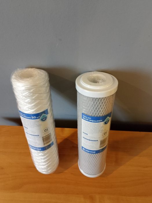 Zestaw filtrów do wody nowe tanio 2szt