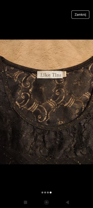 Czarna sukienka z paskiem