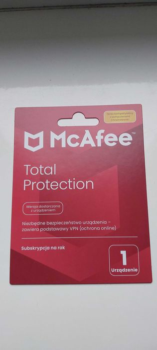 Antywirus McAfee na 1 rok Total Protection nie zamula komputera okazja