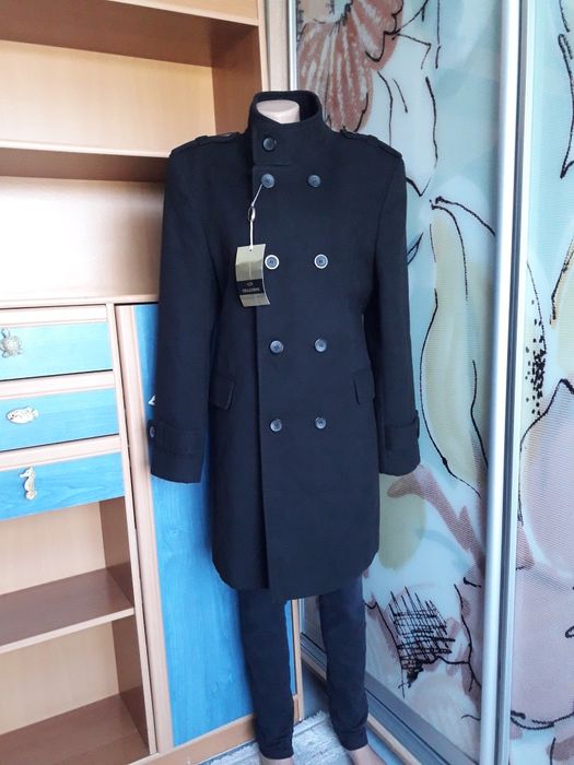 Тёплое шерстяное пальто на утеплителе, 46, Collezione