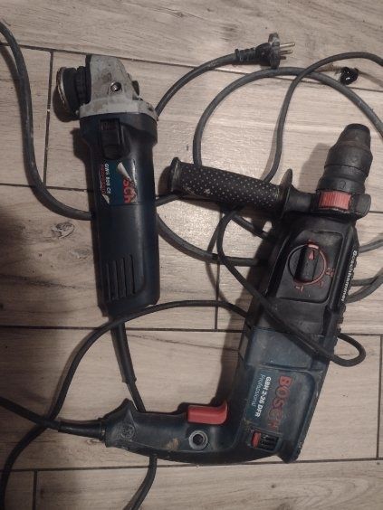 Młotowiertarka i szlifierka kątowa Bosch. Zestaw