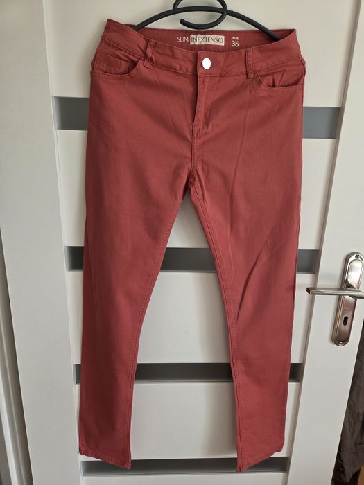 Spodnie slim ceglaste In Extenso r.36 S