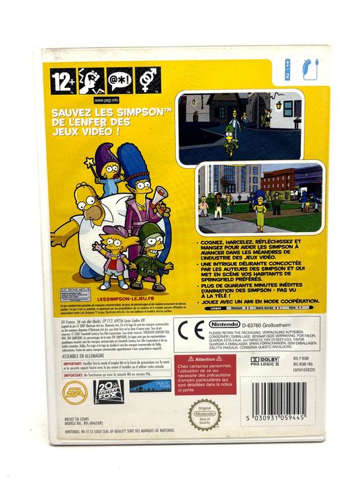 The Simpsons Nintendo Wii (FR) Po Francusku