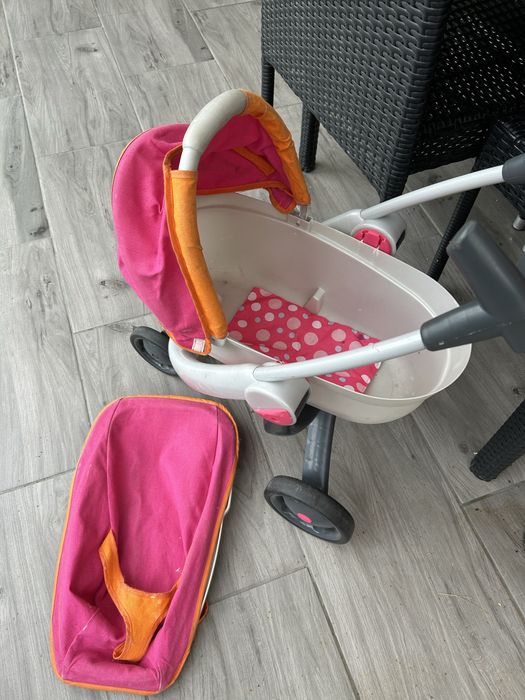 Wozek smoby quinny 2w1 rozowy dla lalek