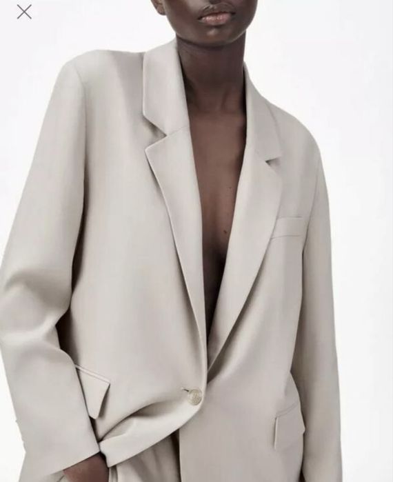 Блейзер оверсайз свободного кроя Zara