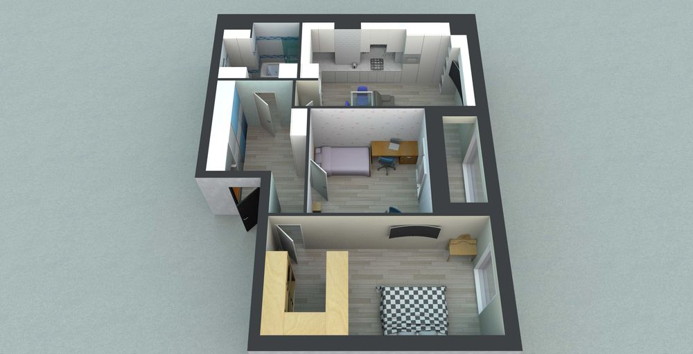 Квартира в новобудові 76,3 кв.м (будинок повністю заселений)